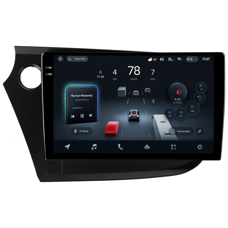 Android head unit Teyes CC4 Pro 12+256 Gb Honda Insight 2 LHD 2009-2014 9" 2k