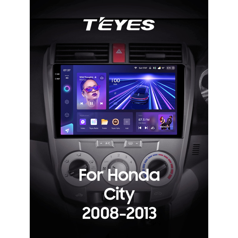 Android head unit Teyes CC3 4+32 Gb Honda City 2008-2013 10" 2k
