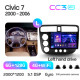 Android head unit Teyes CC3 6+128 Gb with 360° surround view° Honda Civic 7 2000-2006 9" 2k