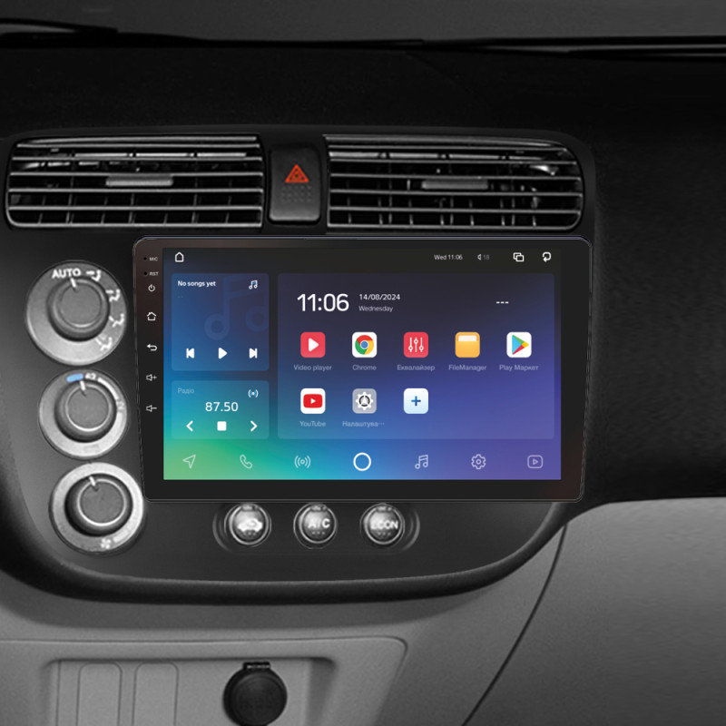 Android head unit SIGMA X9464 ANDROID 10 4+64 Gb 4G DSP Honda Civic 7 2000-2006 9"