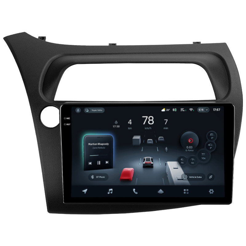 Android head unit Teyes CC4 Pro 12+256 Gb Honda Civic Hatchback (Left hand drive) 2006-2012 9" 2k