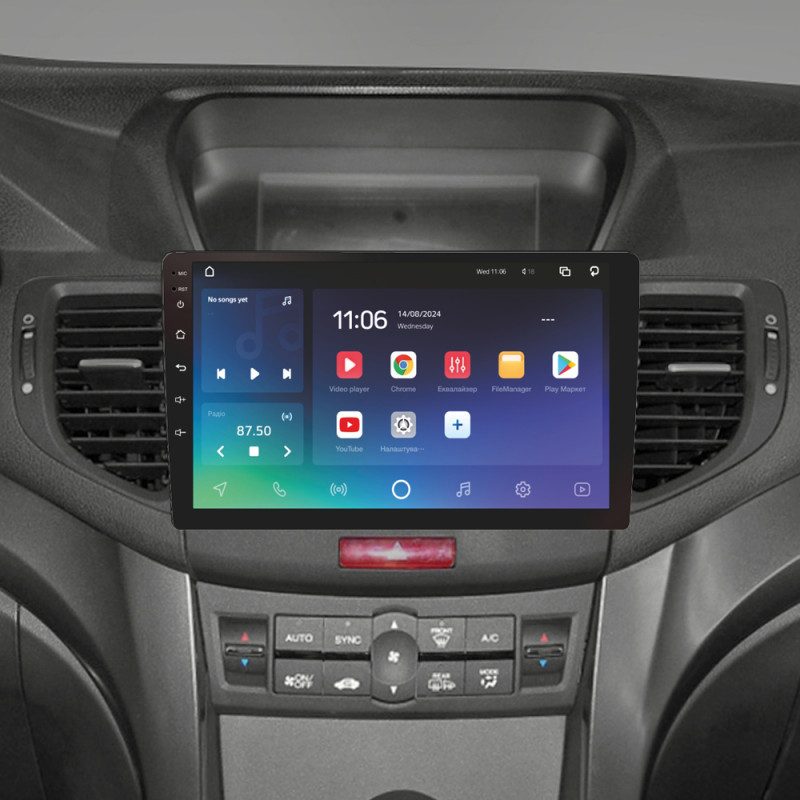 Android head unit SIGMA X9432 ANDROID 10 4+32 Gb 4G DSP Honda Accord 8 2008-2012 9"