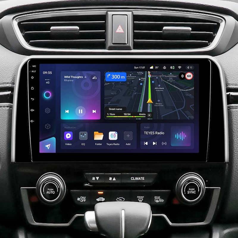Android head unit Teyes CC3L 4+64 Gb Honda CR-V CR-V 5 RT RW 2017-2022 9"