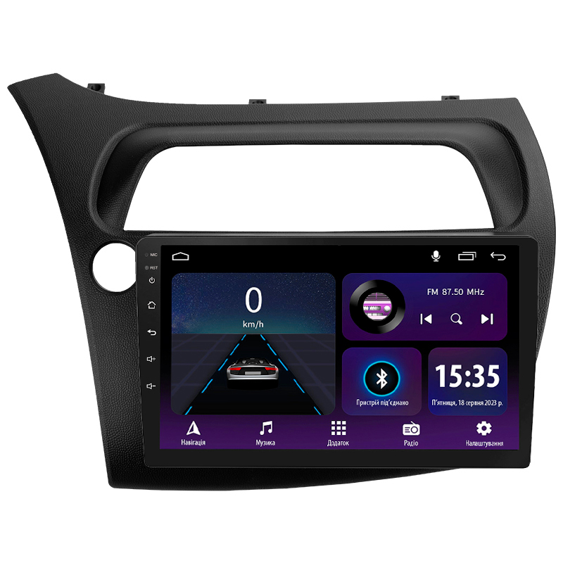Android head unit SIGMA E9232 ANDROID 10 2+32 Gb Honda Civic Hatchback (Left hand drive) 2006-2012 9"