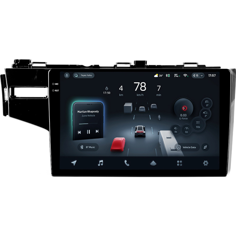 Android head unit Teyes CC4 Pro 12+256 Gb Honda Jazz 3 Fit 3 GP GK 2013 - 2020 (A) 10" 2k