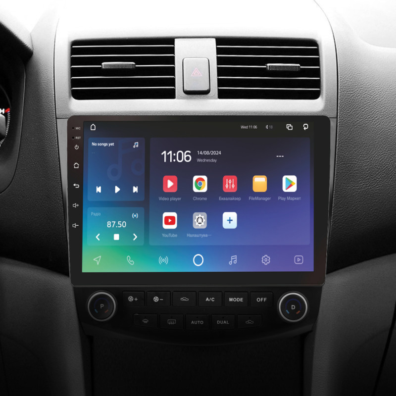 Android head unit SIGMA X10432 ANDROID 10 4+32 Gb 4G DSP Honda Accord 7 CM UC CL (F2) 2002-2008 10" (L1)