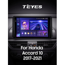 Android head unit Teyes CC3 6+128 Gb with 360° surround view° Honda Accord 10 CV X 2017 - 2021 (A) 9" 2k