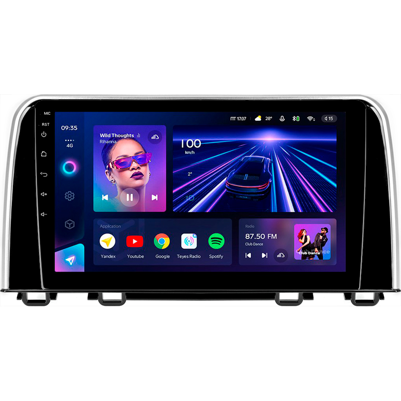 Android head unit Teyes CC3 4+32 Gb Honda CR-V CR-V 5 RT RW 2017-2022 9"