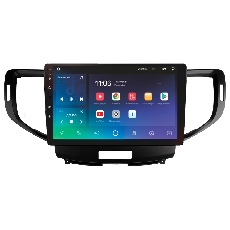 Android head unit SIGMA X9432 ANDROID 10 4+32 Gb 4G DSP Honda Accord 8 2008-2012 9"