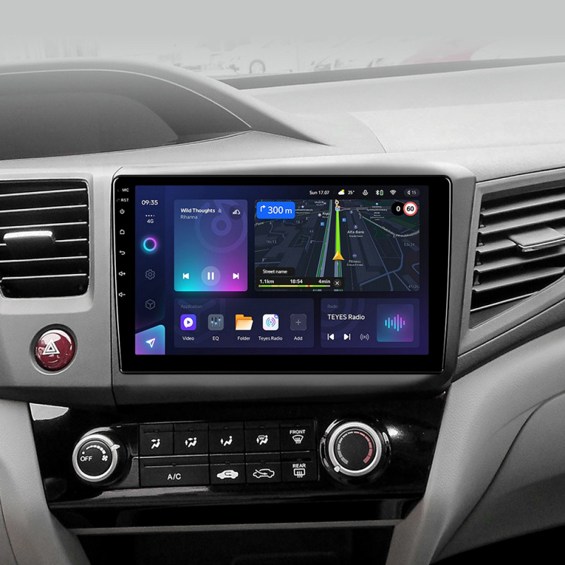 Android head unit Teyes CC3L 4+64 Gb Honda Civic 9 FB FK FD 2011-2015 9"