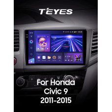 Android head unit Teyes CC3 6+128 Gb with 360° surround view° Honda Civic 9 FB FK FD 2011-2015 9" 2k