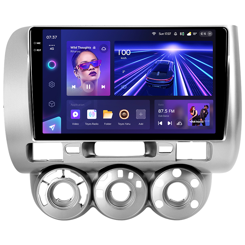 Android head unit Teyes CC3 4+64 Gb Honda Jazz 1 GD Fit 1 2001 - 2009 9" 2k