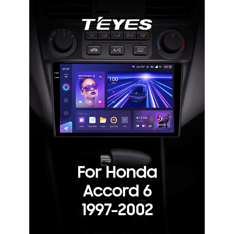 Android head unit Teyes CC3 6+128 Gb Honda Accord 6 1997-2002 9" 2k
