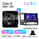Android head unit Teyes CC3 4+32 Gb Honda Civic 8 FK FN FD 2005-2012 10" 2k
