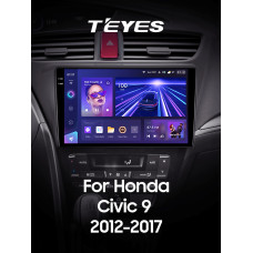 Android head unit Teyes CC3 4+64 Gb Honda Civic 9 FK FB 2012-2017 9" 2k