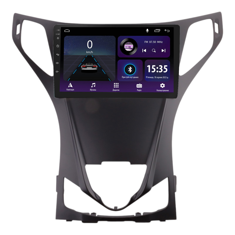 Autorradio de fábrica SIGMA E9232 ANDROID 10 2+32 GB Hyundai AZERA 2011-2013 Negro mate 9