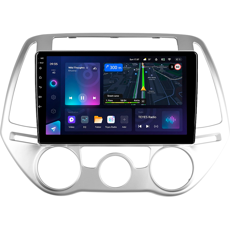 Android head unit Teyes CC3L 4+64 Gb Hyundai i20 2 2012-2014 9"