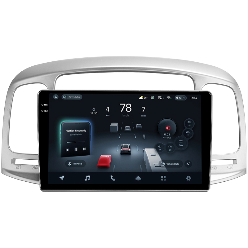 Android head unit Teyes CC4 Pro 8+128 Gb Hyundai Accent 3 2006-2011 9" 2k