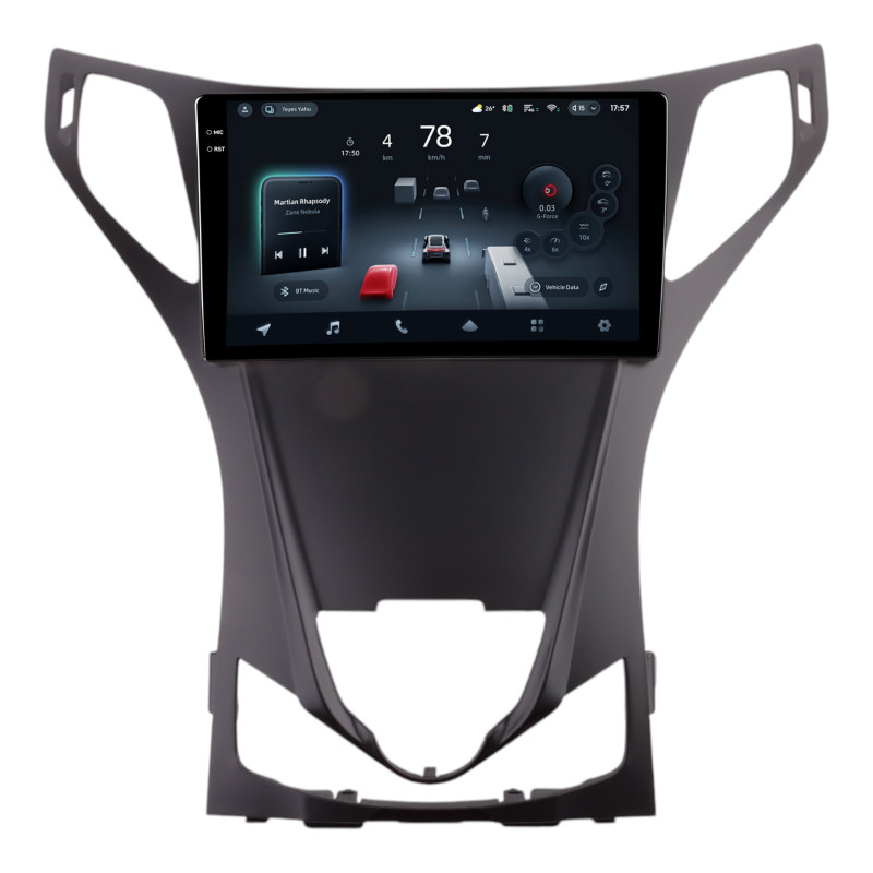 Android head unit Teyes CC4 Pro 8+128 Gb Hyundai AZERA 2011-2013 Black matte 9" 2k