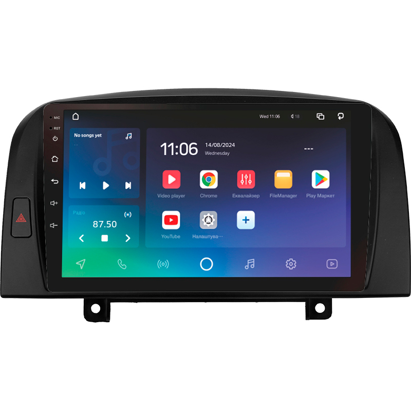 Android head unit SIGMA X9432 ANDROID 10 4+32 Gb 4G DSP Hyundai Sonata NF 2004-2008 9"