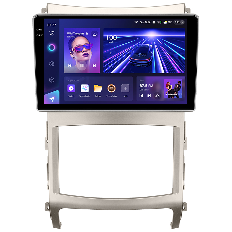 Android head unit Teyes CC3 4+64 Gb Hyundai Veracruz ix55 (1 Din) 2006-2015 9" 1din 2k