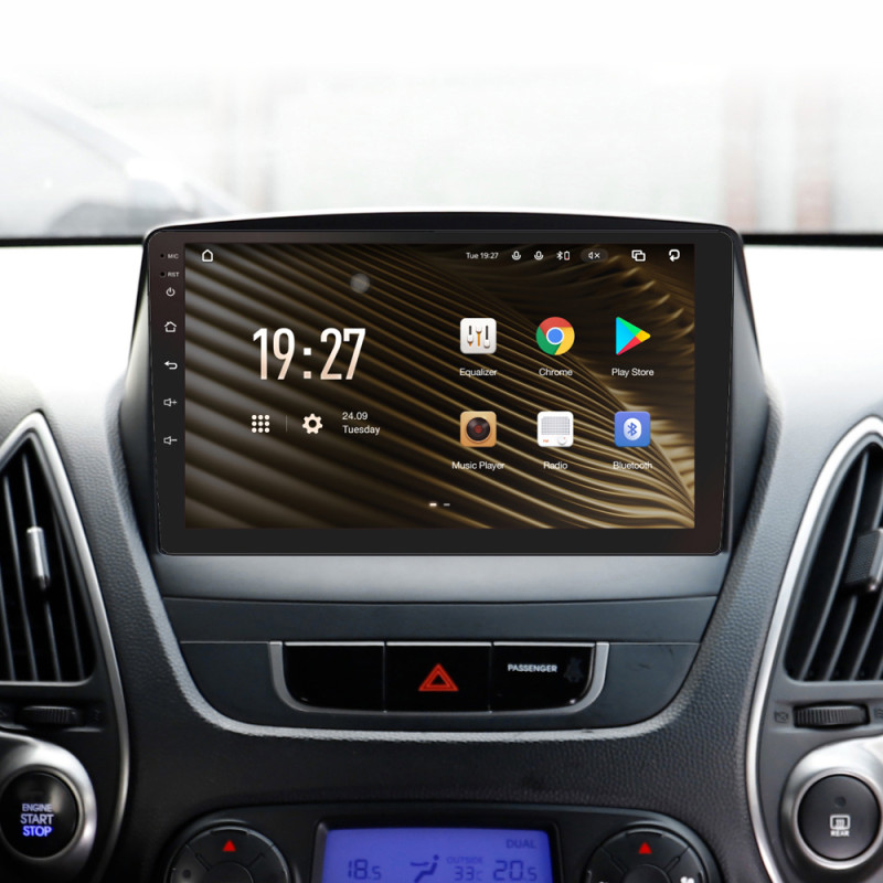 Android head unit SIGMA S9432 ANDROID 10 4+32 Gb 4G DSP Hyundai Tucson 2 LM IX35 2009-2015 (C) 9" (L1)