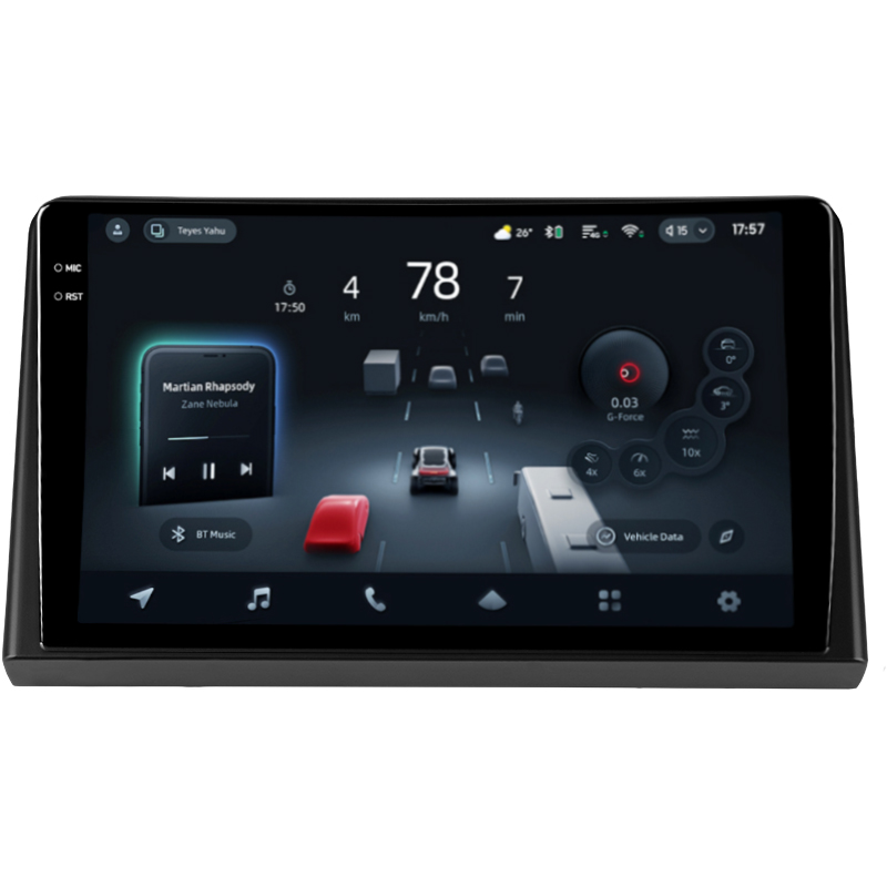 Štátní magnetofon Teyes CC4 Pro 12+256 GB Hyundai Sonata 7 LF (2017–2019), 9 palců, 2K.