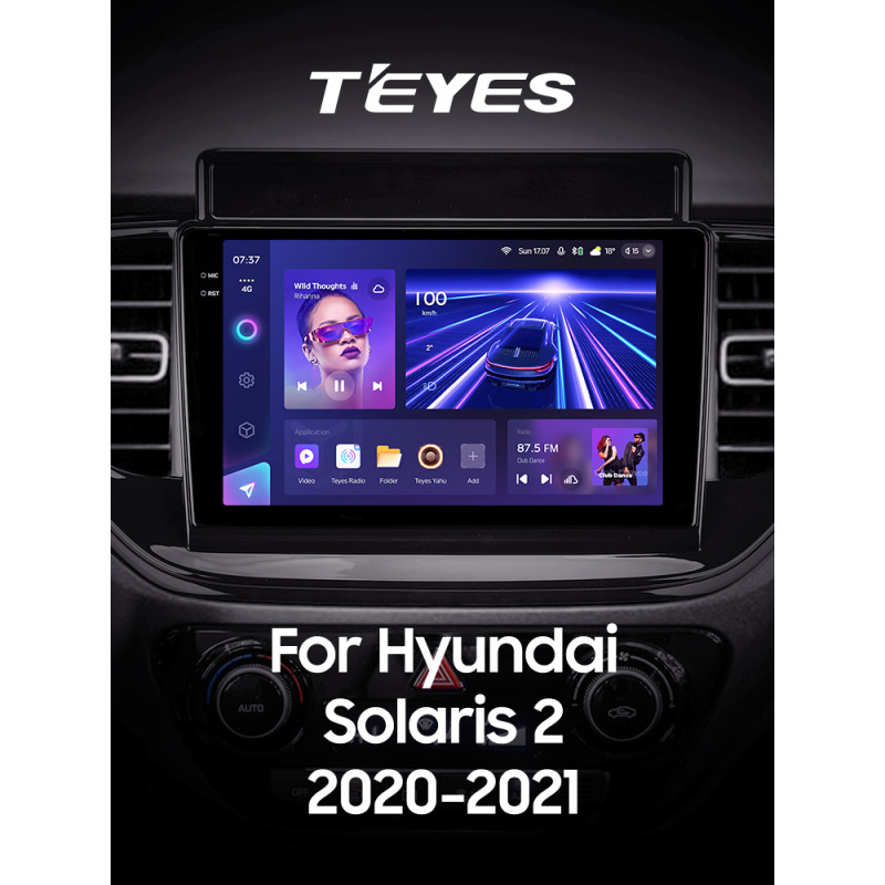 Android head unit Teyes CC3 4+64 Gb Hyundai Solaris 2 II 2020-2021 9" 2k