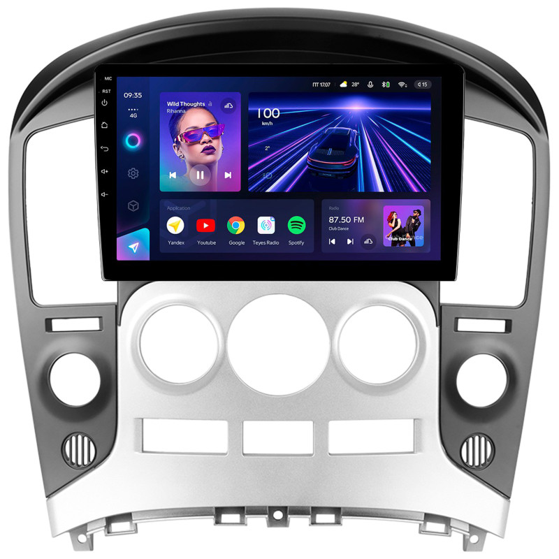 Android head unit Teyes CC3 4+32 Gb Hyundai H1 II 2 TQ (F3) 2007-2015 9"
