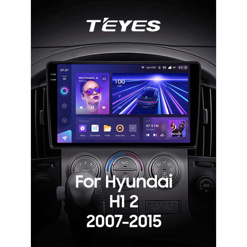 Android head unit Teyes CC3 4+32 Gb Hyundai H1 II 2 TQ 2007-2015 (F1) 9" 2k