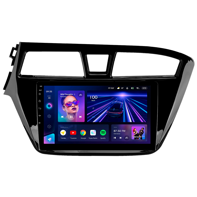 Android head unit Teyes CC3 4+32 Gb Hyundai i20 2 II GB 2014-2018 9"