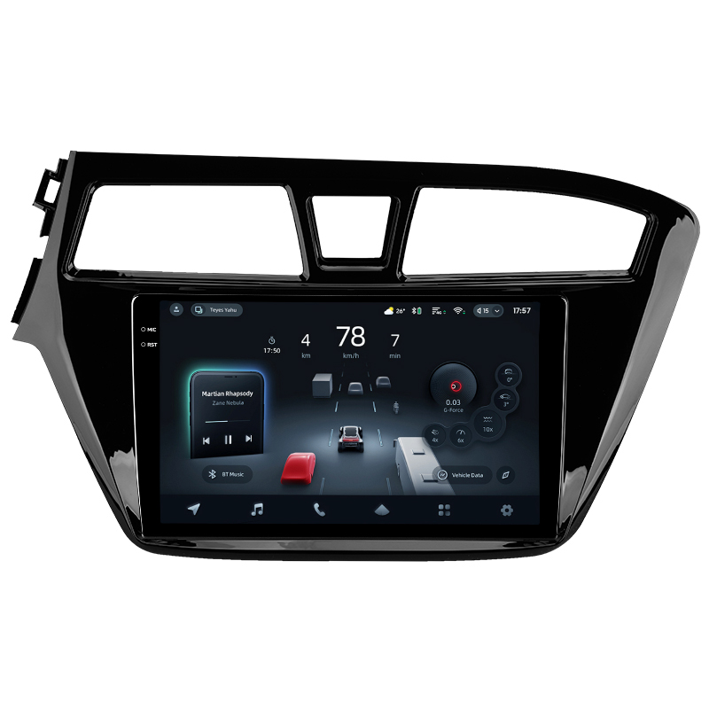 Android head unit Teyes CC4 Pro 8+128 Gb Hyundai i20 2 II GB 2014-2018 9" 2k