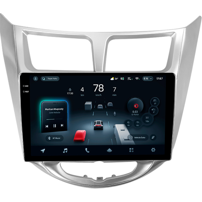 Štátní magnetofon Teyes CC4 Pro 12+256 GB Hyundai Solaris 1 (2010–2016), 9