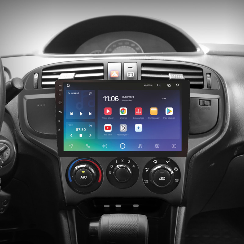 Android head unit SIGMA X9432 ANDROID 10 4+32 Gb 4G DSP Hyundai Matrix 2001 - 2010 9"