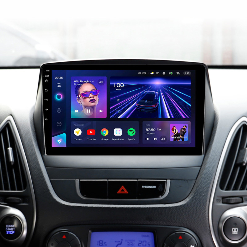 Android head unit Teyes CC3 4+32 Gb Hyundai Tucson 2 LM IX35 2009-2015 (AB) 9"