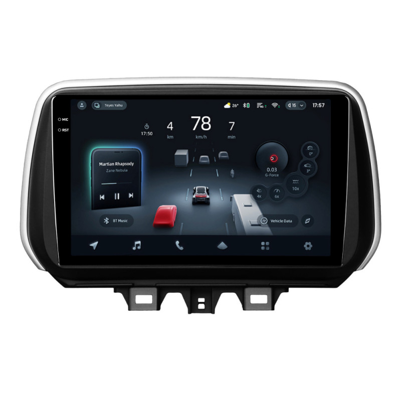 Android head unit Teyes CC4 Pro 12+256 Gb Hyundai Santa Fe 4 (ZYJ) 2018-2020 10" 2k (L1)