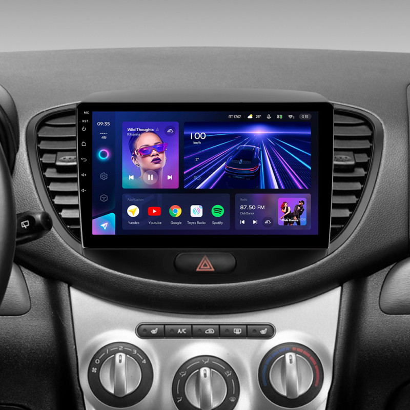 Android head unit Teyes CC3 4+32 Gb Hyundai i10 2007-2013 9"