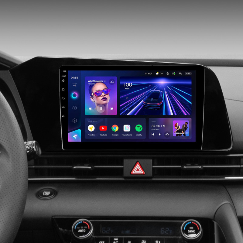 Android head unit Teyes CC3 4+32 Gb Hyundai Elantra VII CN7 (ZYJ) 2020-2021 9"