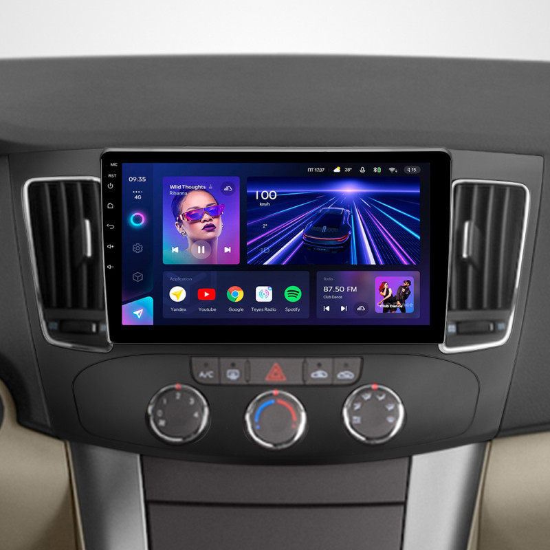 Android head unit Teyes CC3 4+32 Gb Hyundai Sonata NF 2008-2010 (F1) 9"