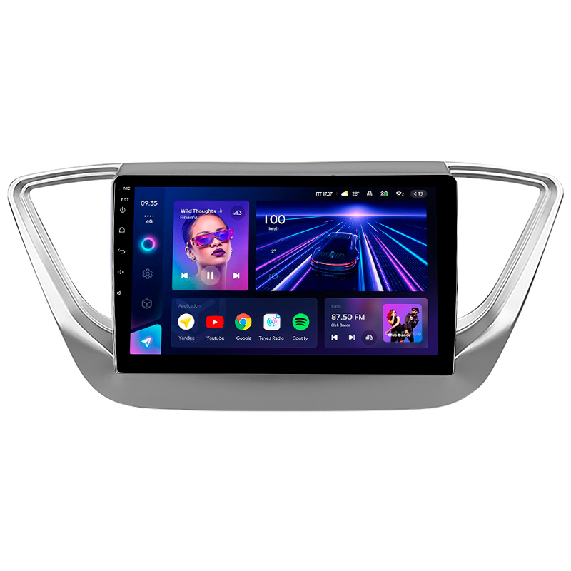 Android head unit Teyes CC3 4+32 Gb Hyundai Solaris 2 2017-2020 (A) 9"