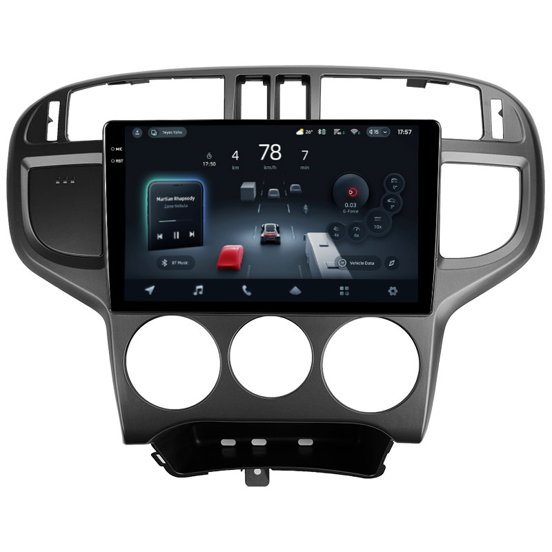 Android head unit Teyes CC4 Pro 8+128 Gb Hyundai Matrix 2001 - 2010 9" 2k