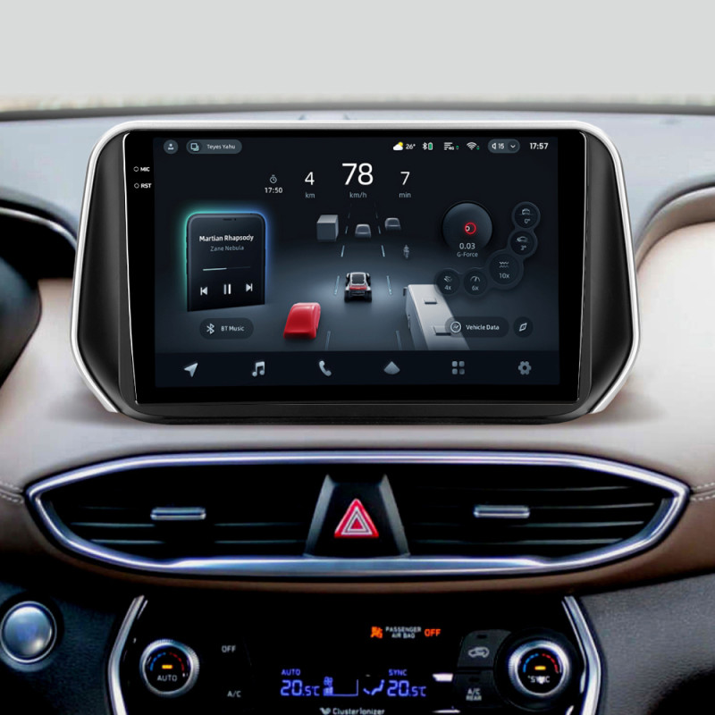 Android head unit Teyes CC4 Pro 8+128 Gb Hyundai Santa Fe 4 (ZYJ) 2018-2020 10" 2k (L1)