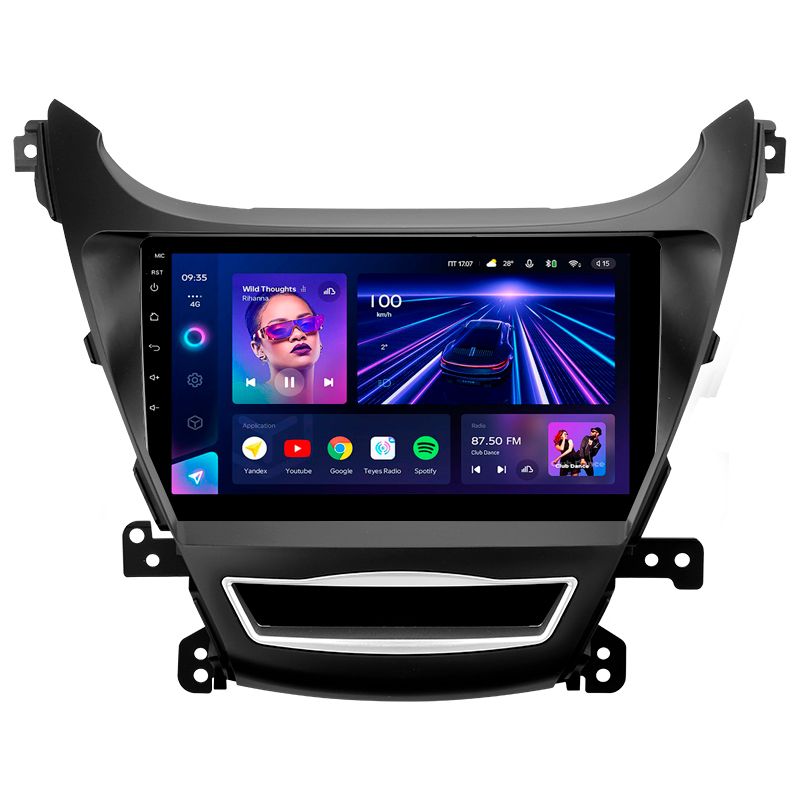Android head unit Teyes CC3 4+32 Gb Hyundai Elantra 5 JK GD MD UD 2010-2016 (F2) 9"