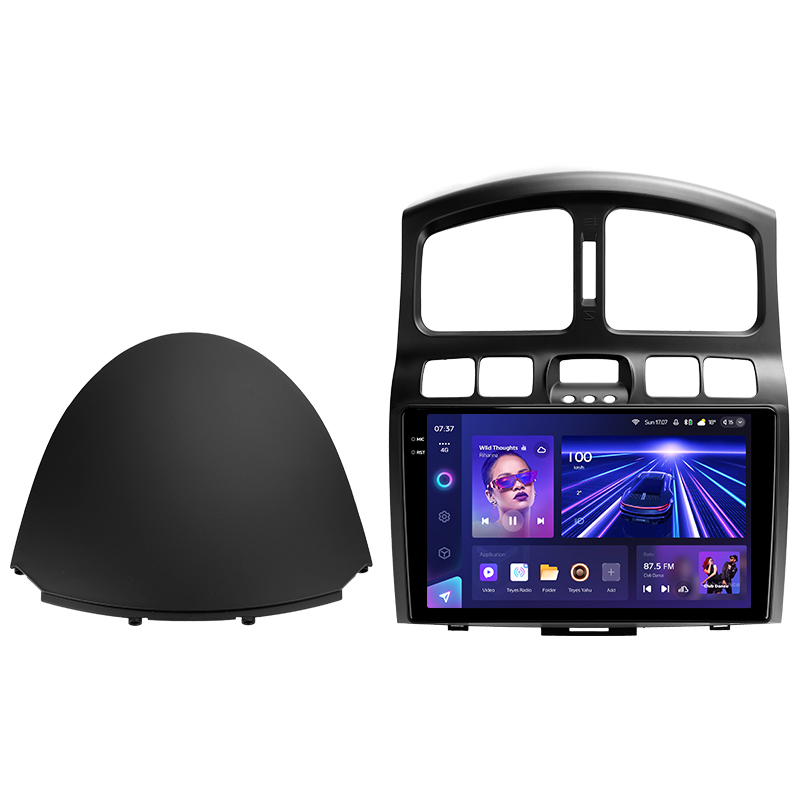 Android head unit Teyes CC3 4+64 Gb Hyundai Santa Fe SM 2000-2012 For JAC S1 (Rein) 1 2007-2013 9" 2k