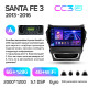 Android head unit Teyes CC3 6+128 Gb with 360° surround view° Hyundai Santa Fe 3 2013-2016 (A) 9" 2k