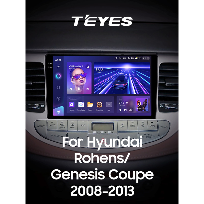 Magnetófono de fábrica Teyes CC3 6+128 GB Hyundai Rohens Genesis (F1) 2008-2013 9