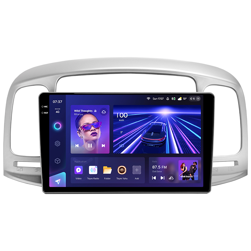 Android head unit Teyes CC3 6+128 Gb with 360° surround view° Hyundai Accent 3 2006-2011 9" 2k