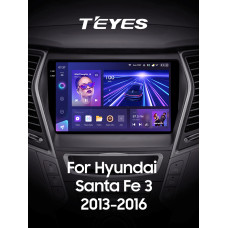 Android head unit Teyes CC3 4+64 Gb Hyundai Santa Fe 3 2013-2016 (B) 9" 2k