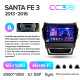 Android head unit Teyes CC3 6+128 Gb with 360° surround view° Hyundai Santa Fe 3 2013-2016 (B) 9" 2k
