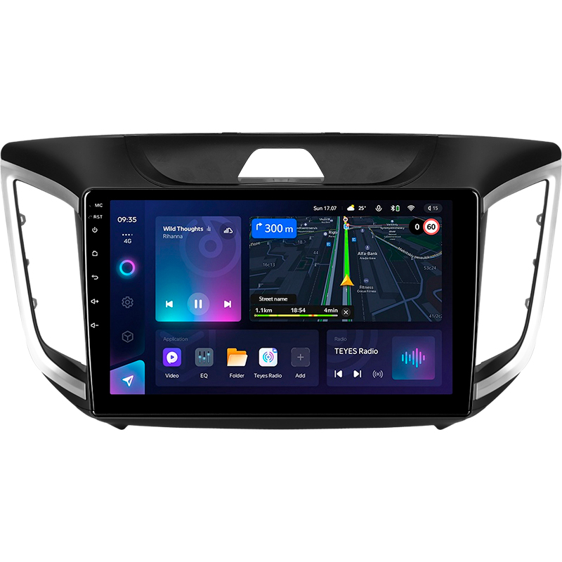 Android head unit Teyes CC3L 4+32 Gb Hyundai Creta IX25 2015-2019 10"
